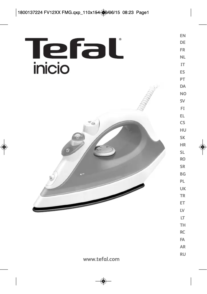 Imagen de la primera página del manual del dispositivo Inicio FV1243E0