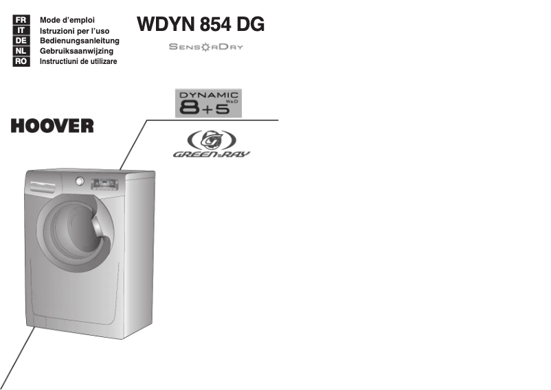 Imagen de la primera página del manual del dispositivo WDYN 854 DG