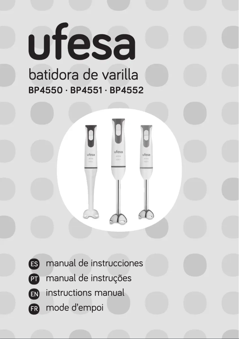 Imagen de la primera página del manual del dispositivo BP4550