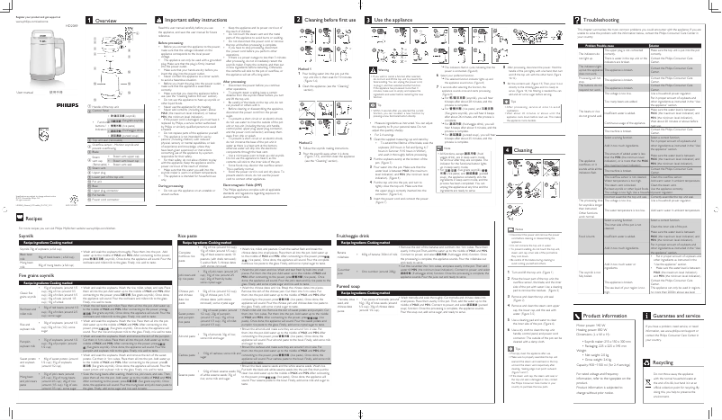 Imagen de la primera página del manual del dispositivo Viva Collection HD2069