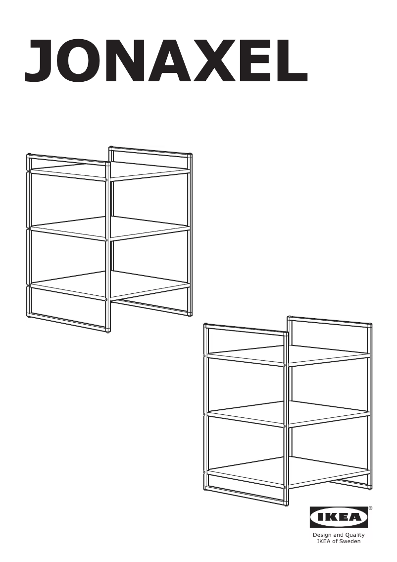 Página 1 del manual Manual de usuario Ikea JONAXEL