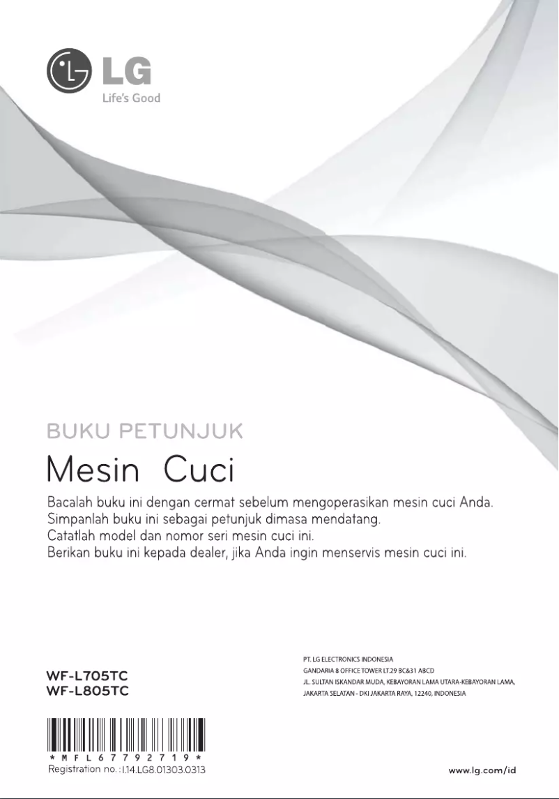 Página 1 del manual Manual de usuario LG WF-L705TC