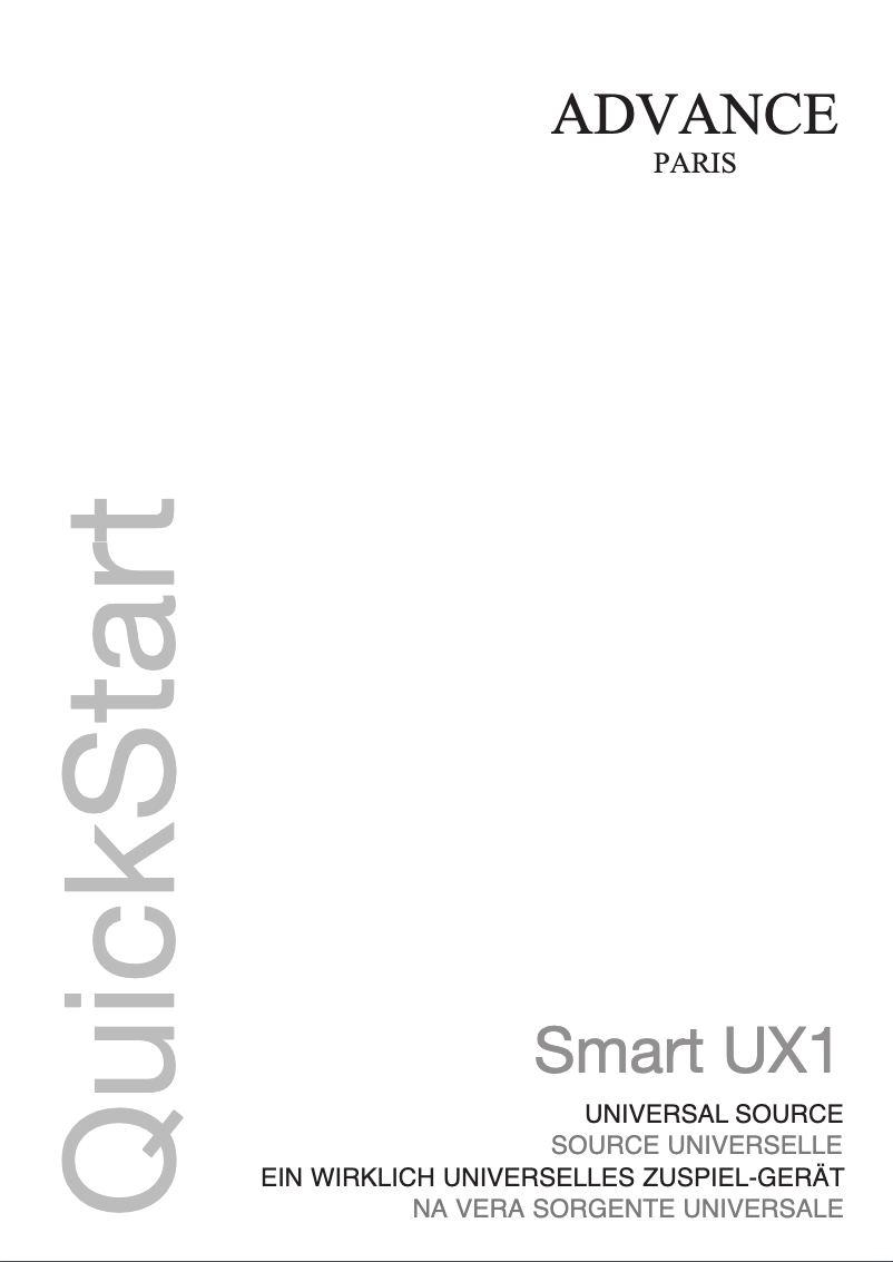 Imagen de la primera página del manual del dispositivo Smart UX1