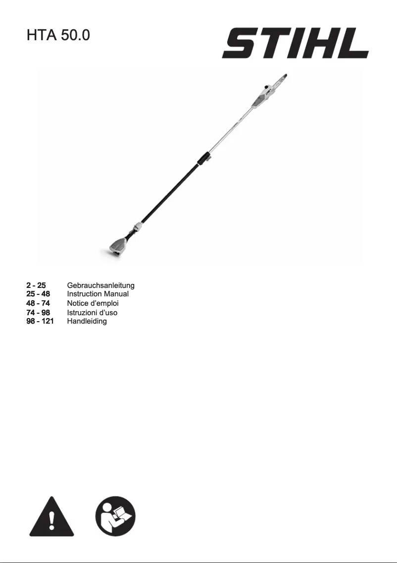 Página 1 del manual Manual de usuario Stihl HTA 50