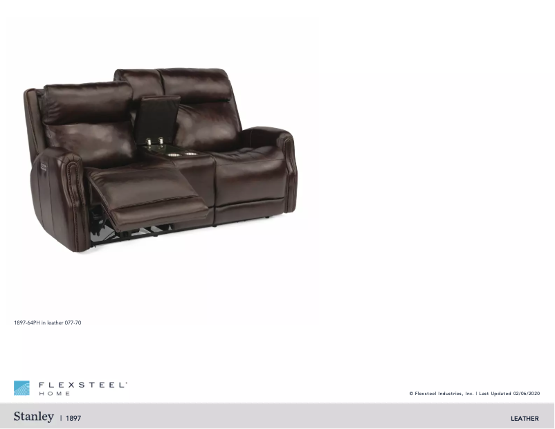 Página 1 del manual Manual de usuario Flexsteel Stanley 1897-64PH