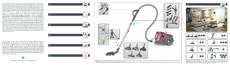 Página nº 1 - Manual de usuario Rowenta X-trem Power Cyclonic Facelift RO7244