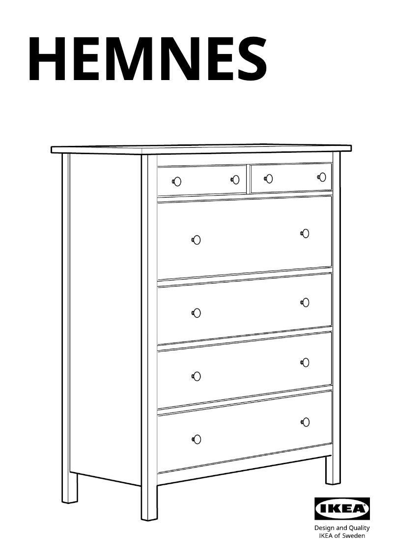 Página 1 del manual Manual de usuario Ikea HEMNES 602.392.73