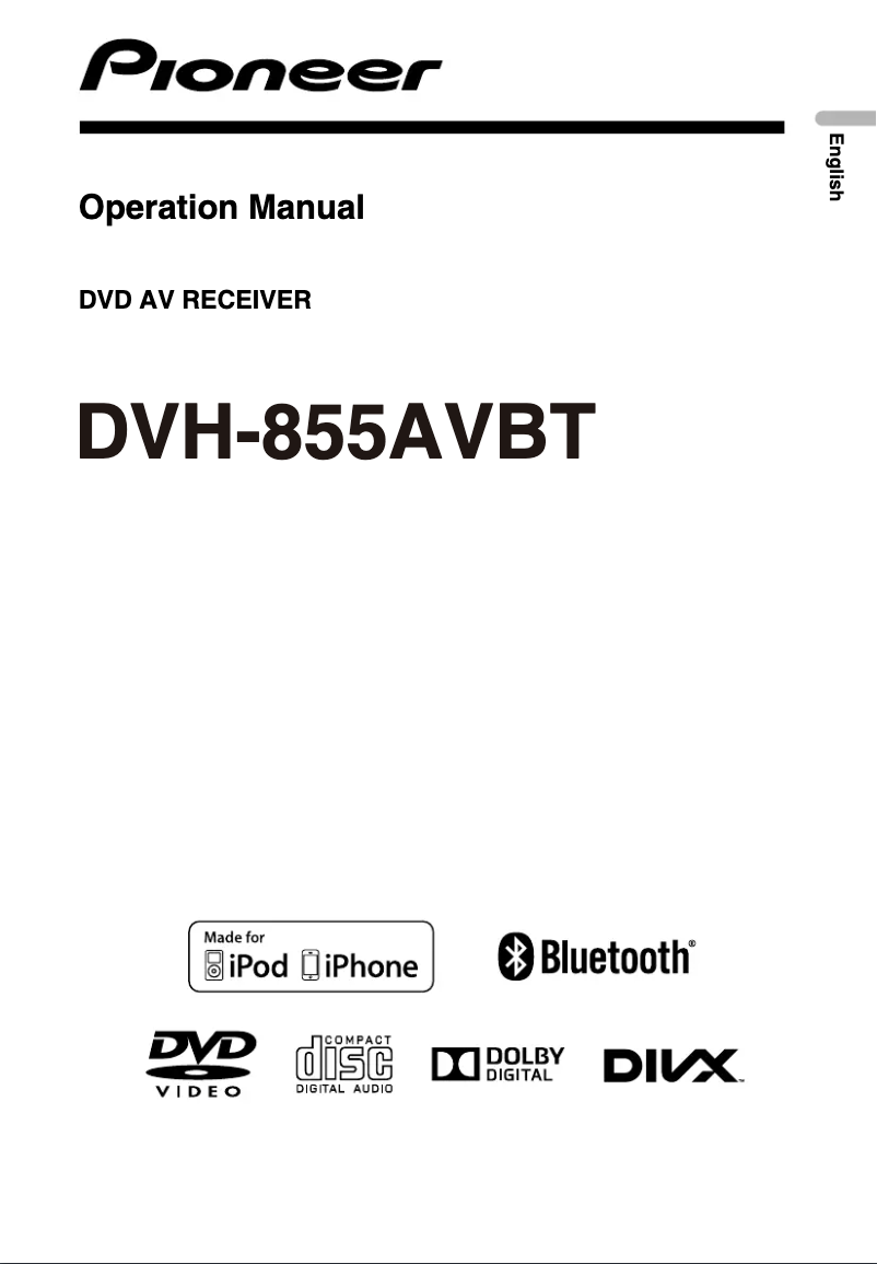 Página nº 1 - Manual de usuario Pioneer DVH-855AVBT