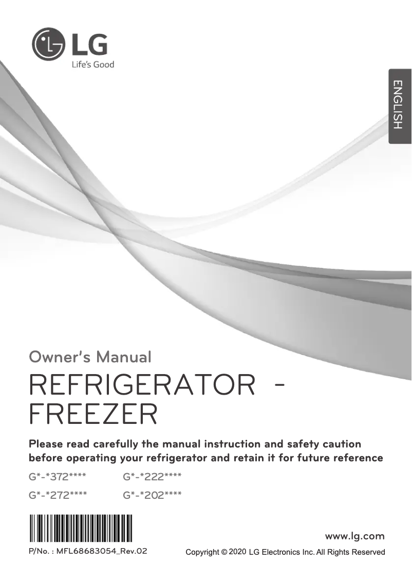 Imagen de la primera página del manual del dispositivo GN-F372SBCB