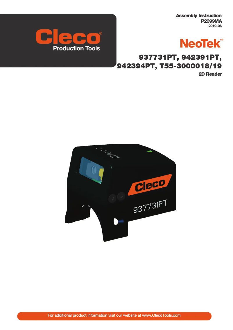 Página 1 del manual Manual de usuario Cleco NeoTek T55-3000018