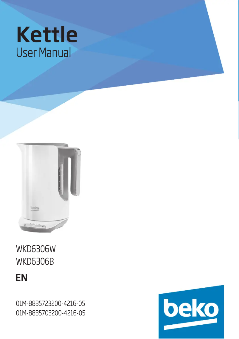 Página 1 del manual Manual de usuario Beko WKD6306B