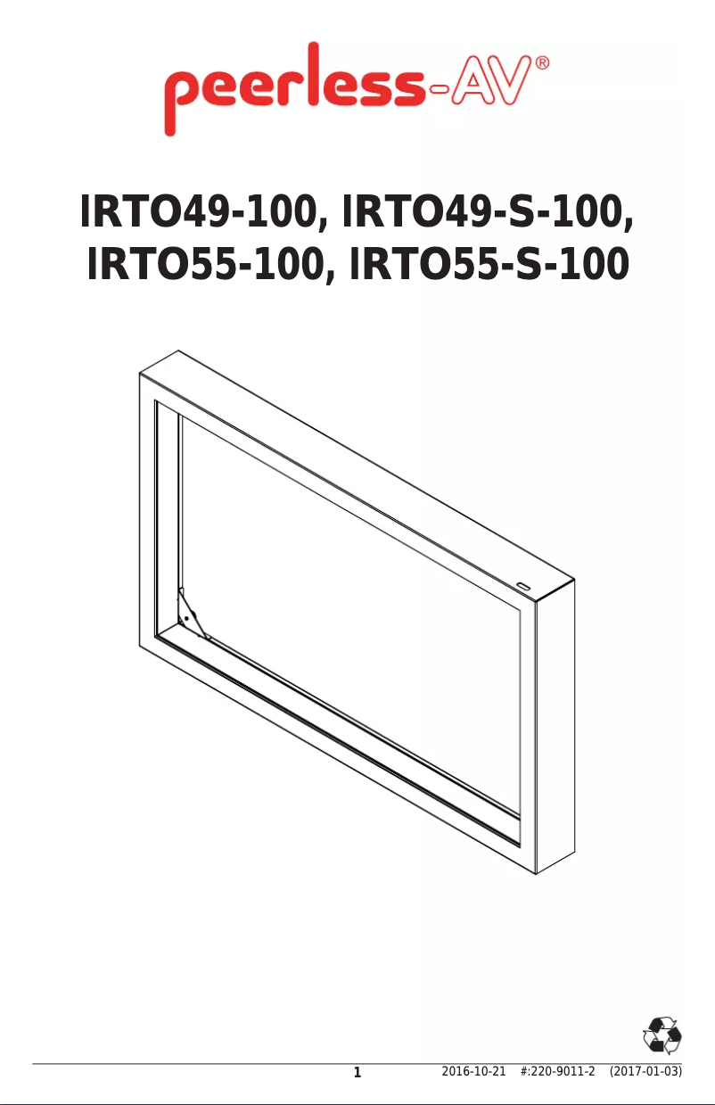 Imagen de la primera página del manual del dispositivo IRTO49-100