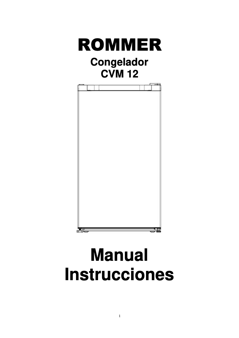Página nº 1 - Manual de usuario Rommer CVM 12