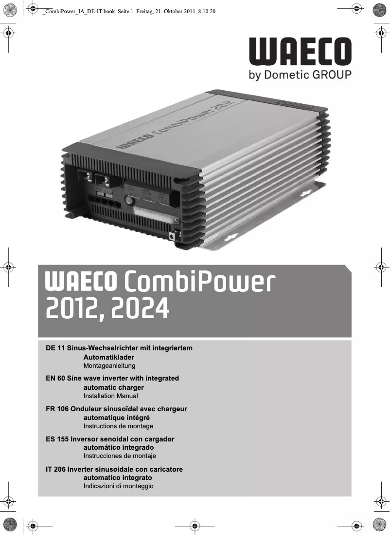 Página nº 1 - Manual de usuario Waeco CombiPower 2012