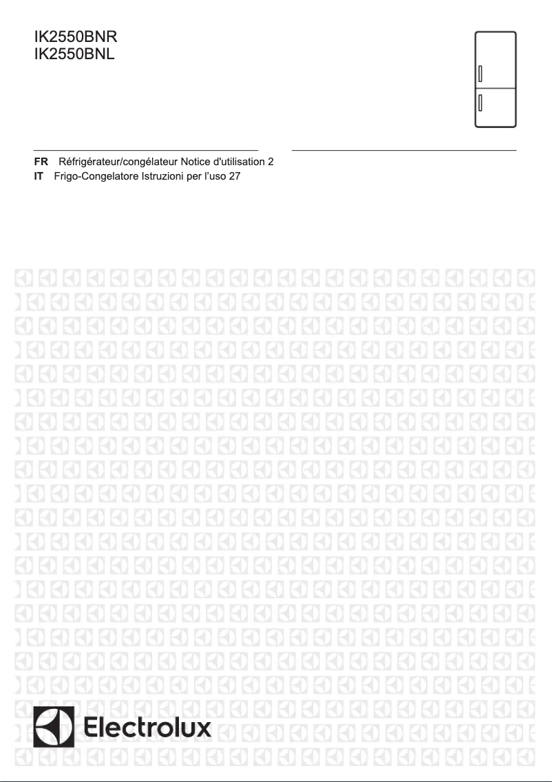Página 1 del manual Manual de usuario Electrolux IK2550BNL