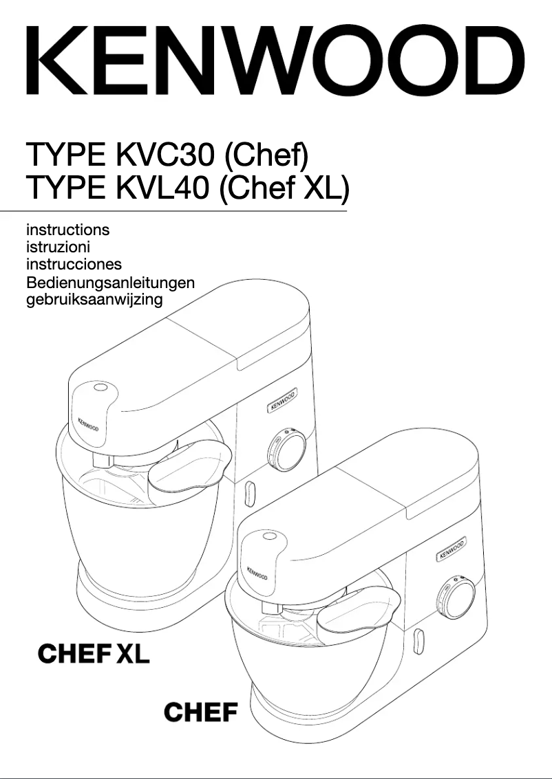Imagen de la primera página del manual del dispositivo Chef XL KVL4170S
