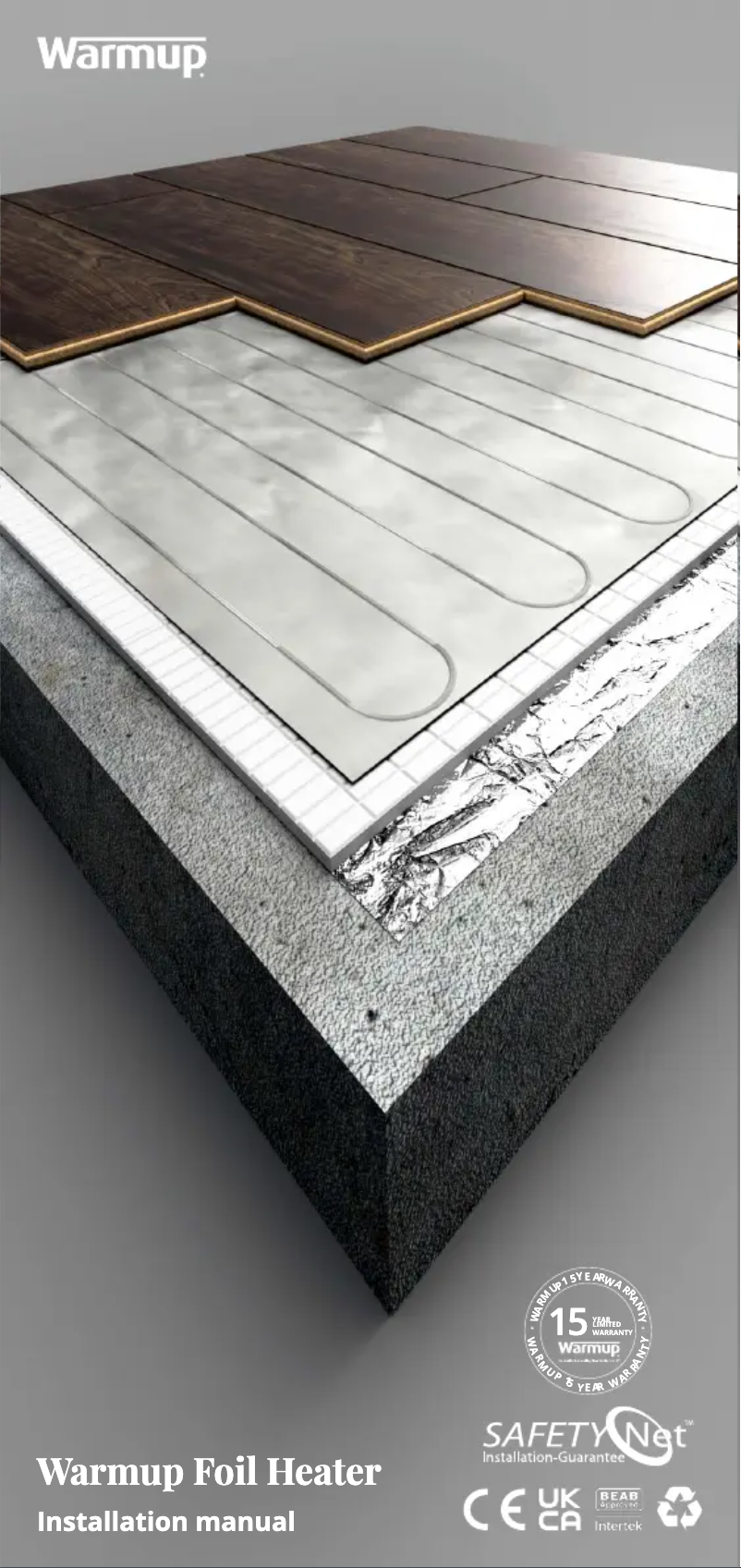 Imagen de la primera página del manual del dispositivo Foil Heater