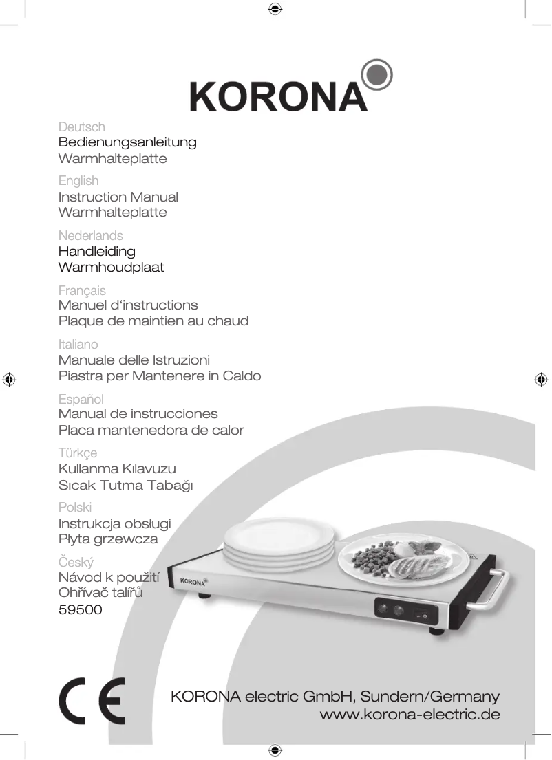 Imagen de la primera página del manual del dispositivo 59500