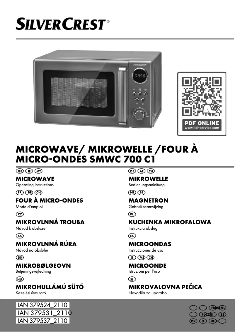 Imagen de la primera página del manual del dispositivo SMW 800 F1