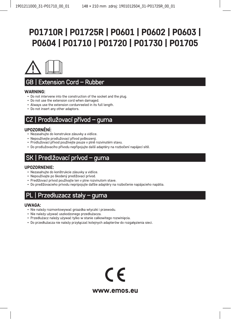Imagen de la primera página del manual del dispositivo P01710