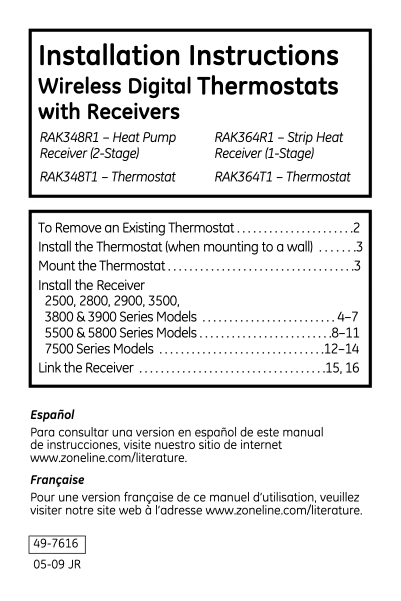 Imagen de la primera página del manual del dispositivo RAK364R1