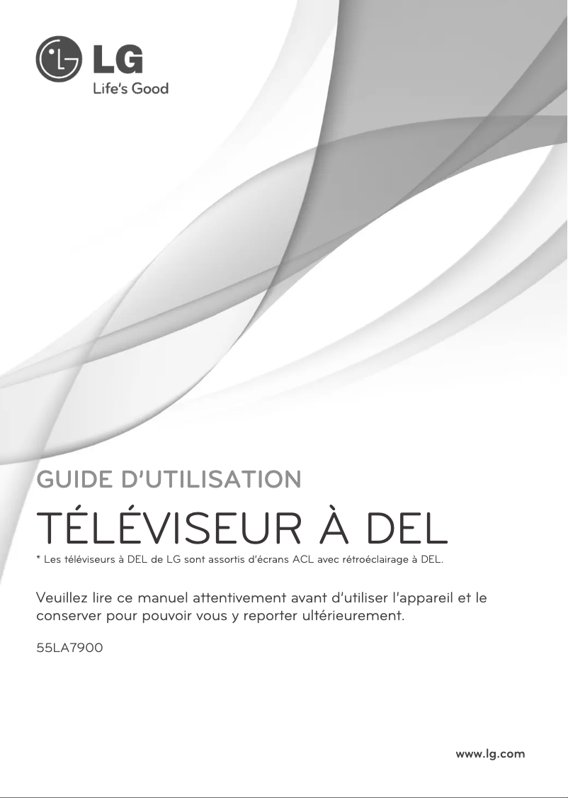 Imagen de la primera página del manual del dispositivo 55LA7900