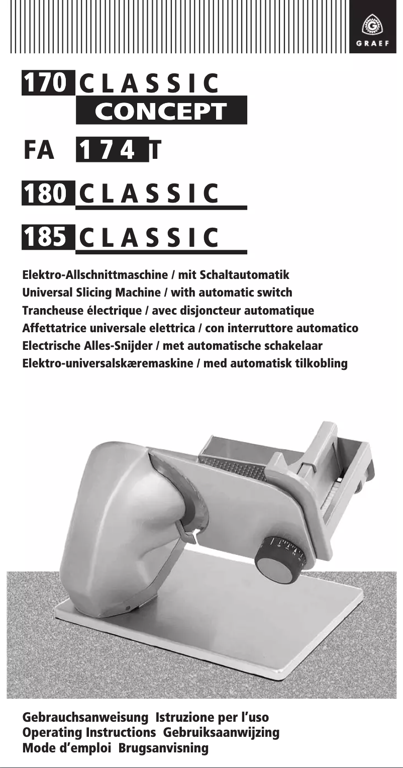 Página 1 del manual Manual de usuario Graef C180EU