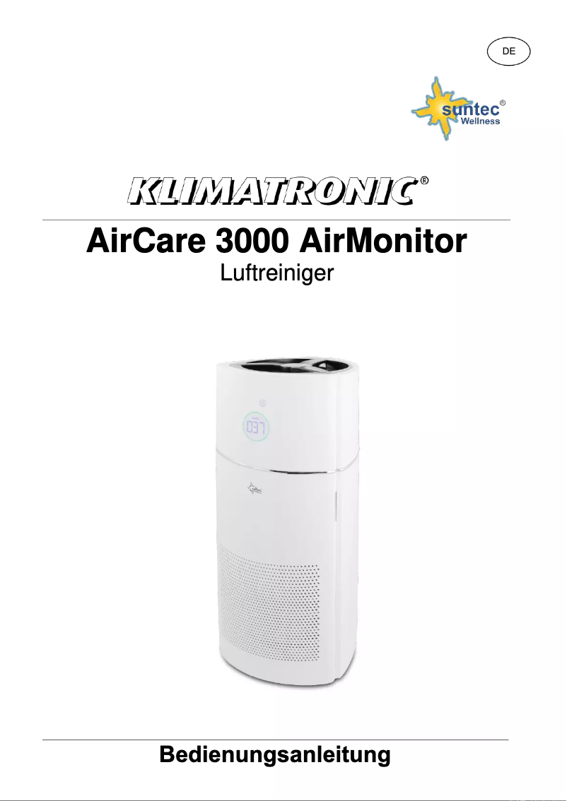 Página 1 del manual Manual de usuario Suntec Aircare 3000 AirMonitor