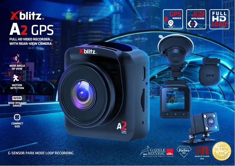 Página 1 del manual Ficha técnica Xblitz A2 GPS