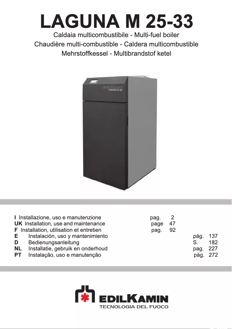 Página 1 del manual Manual de usuario Edilkamin LAGUNA M