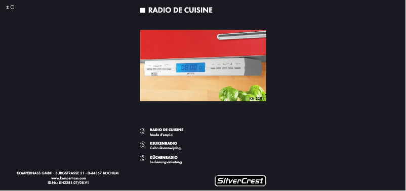 Imagen de la primera página del manual del dispositivo KH 2281