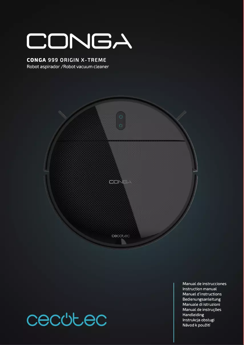 Página 1 del manual Manual de usuario Cecotec Conga 999 Origin X-Treme