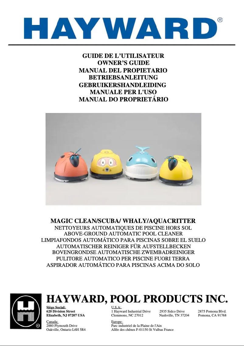 Imagen de la primera página del manual del dispositivo Magic Clean