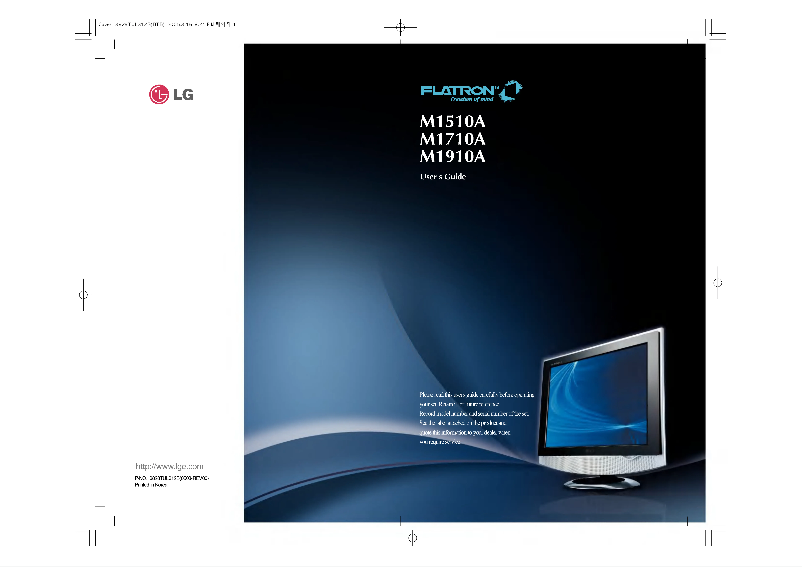 Imagen de la primera página del manual del dispositivo M1710A