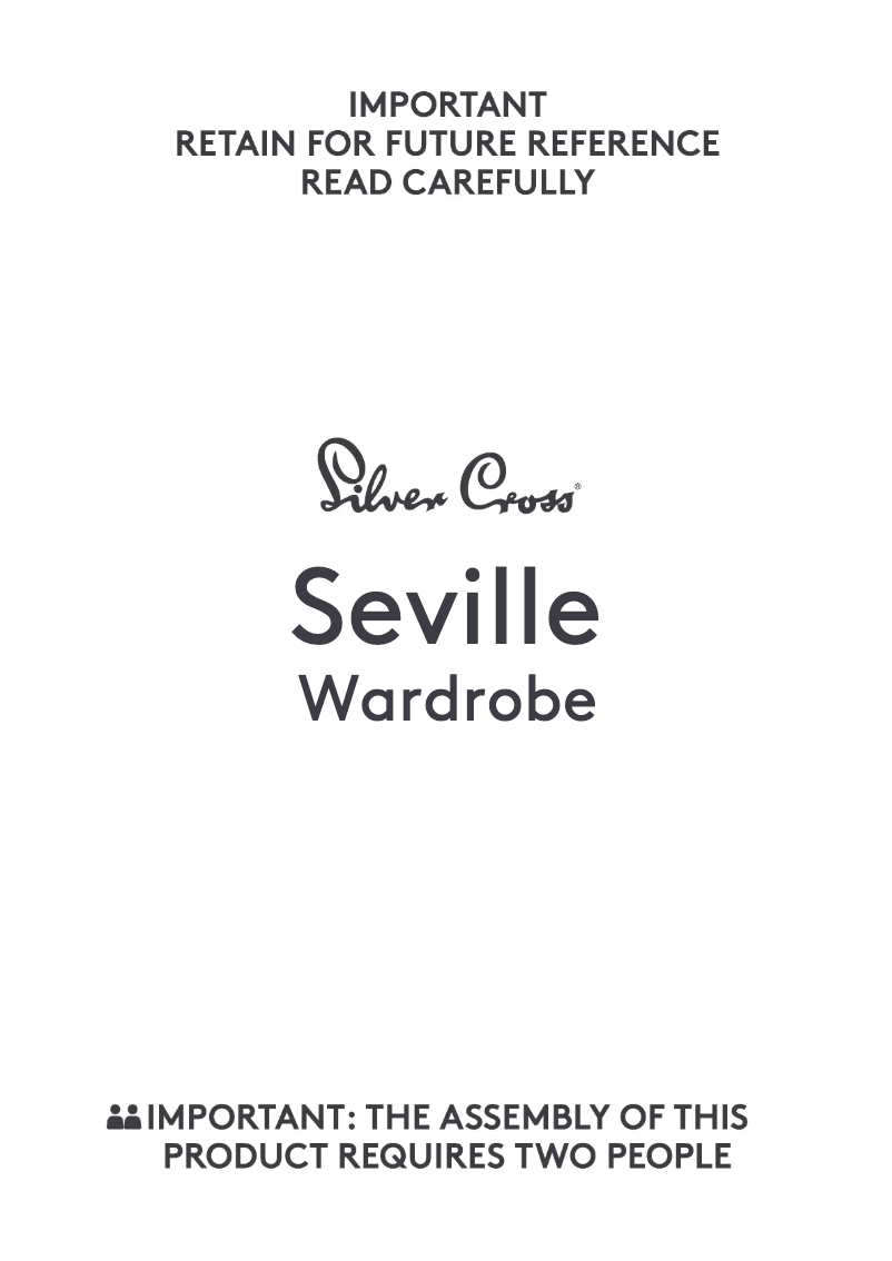 Página 1 del manual Manual de usuario Silver Cross Seville Cot bed