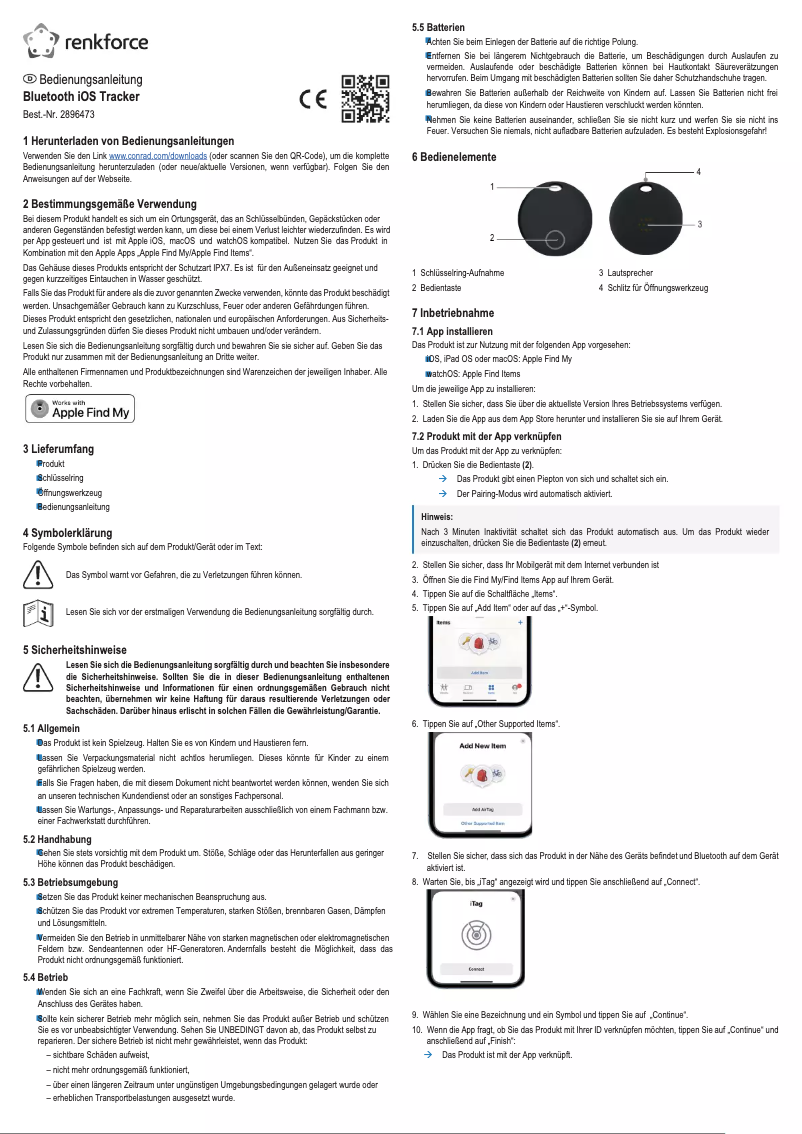 Imagen de la primera página del manual del dispositivo RF-5792946