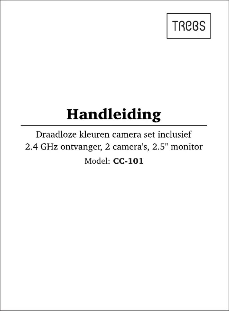 Página 1 del manual Manual de usuario Trebs CC-101
