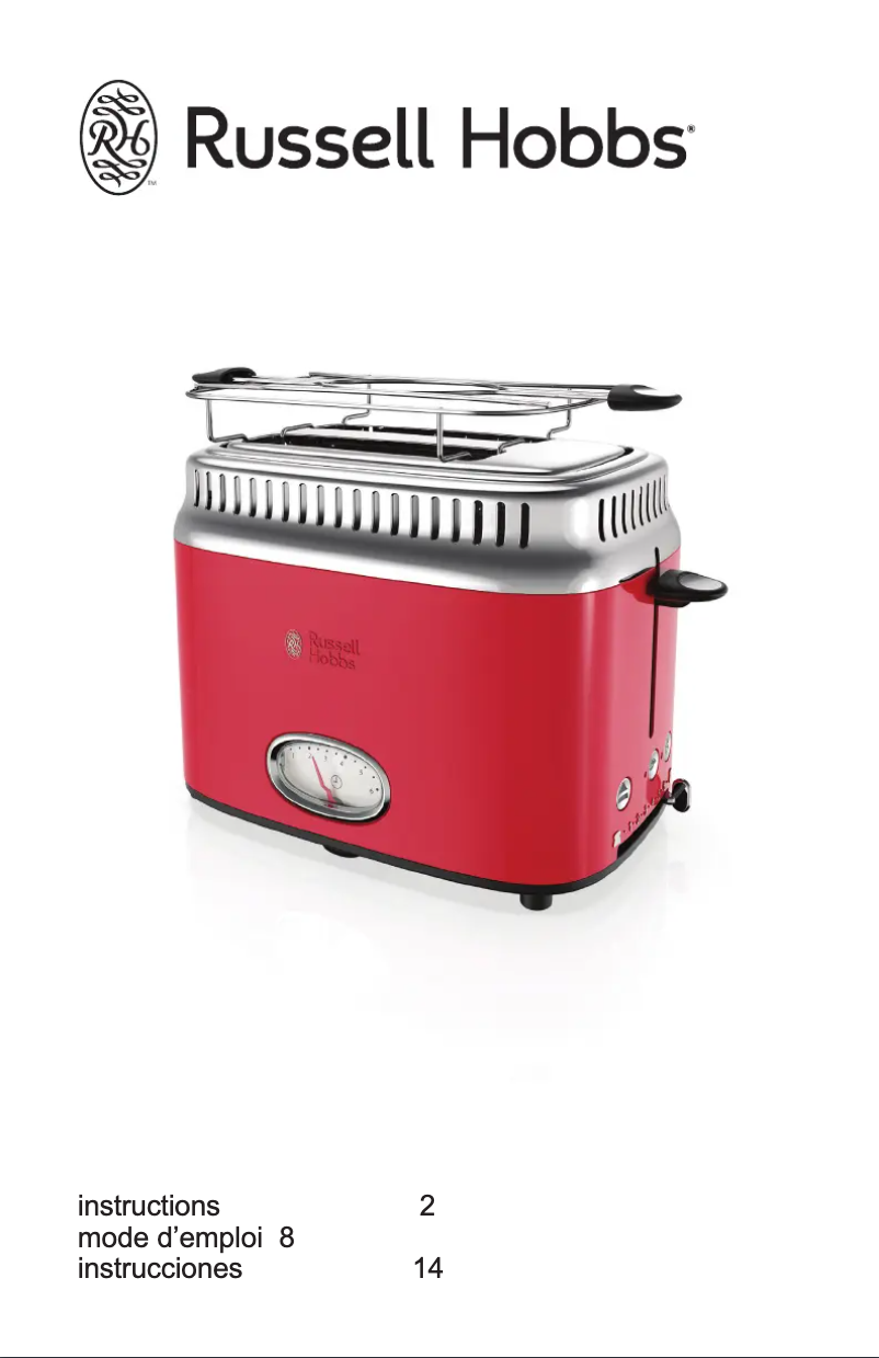 Página 1 del manual Manual de usuario Russell Hobbs Retro TR9150RDR