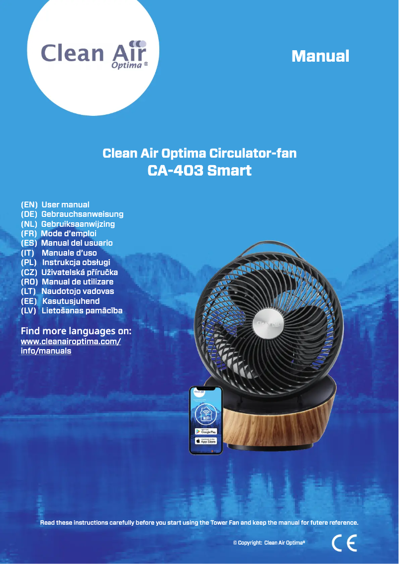 Página 1 del manual Manual de usuario Clean Air Optima CA-403 Smart