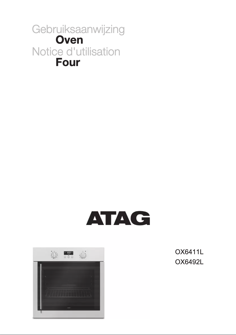 Página 1 del manual Manual de usuario Atag OX6492L