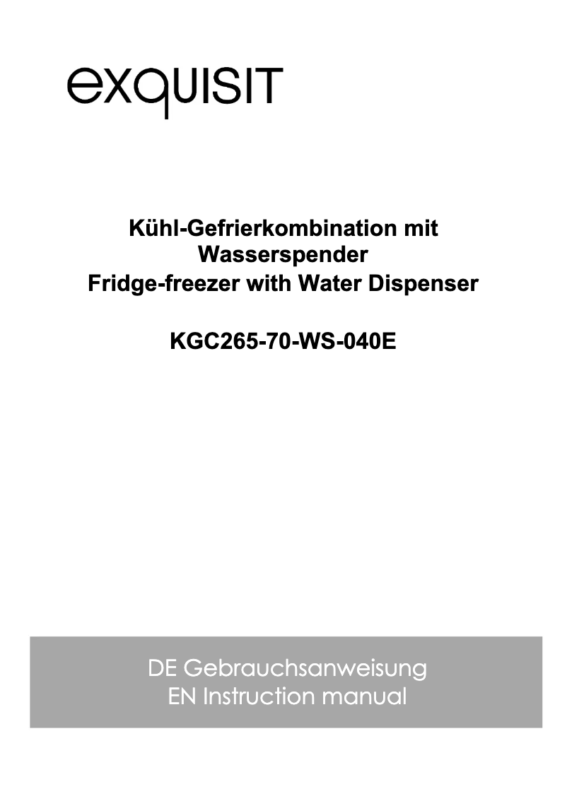 Imagen de la primera página del manual del dispositivo KGC265-70-WS-040E