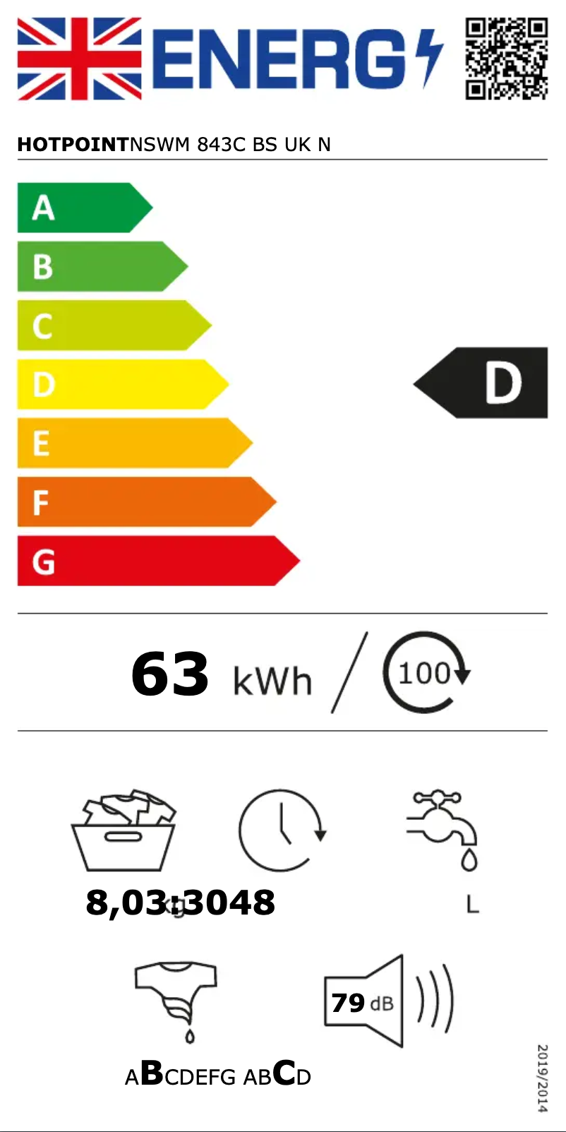Imagen de la primera página del manual del dispositivo NSWM 843C BS UK N