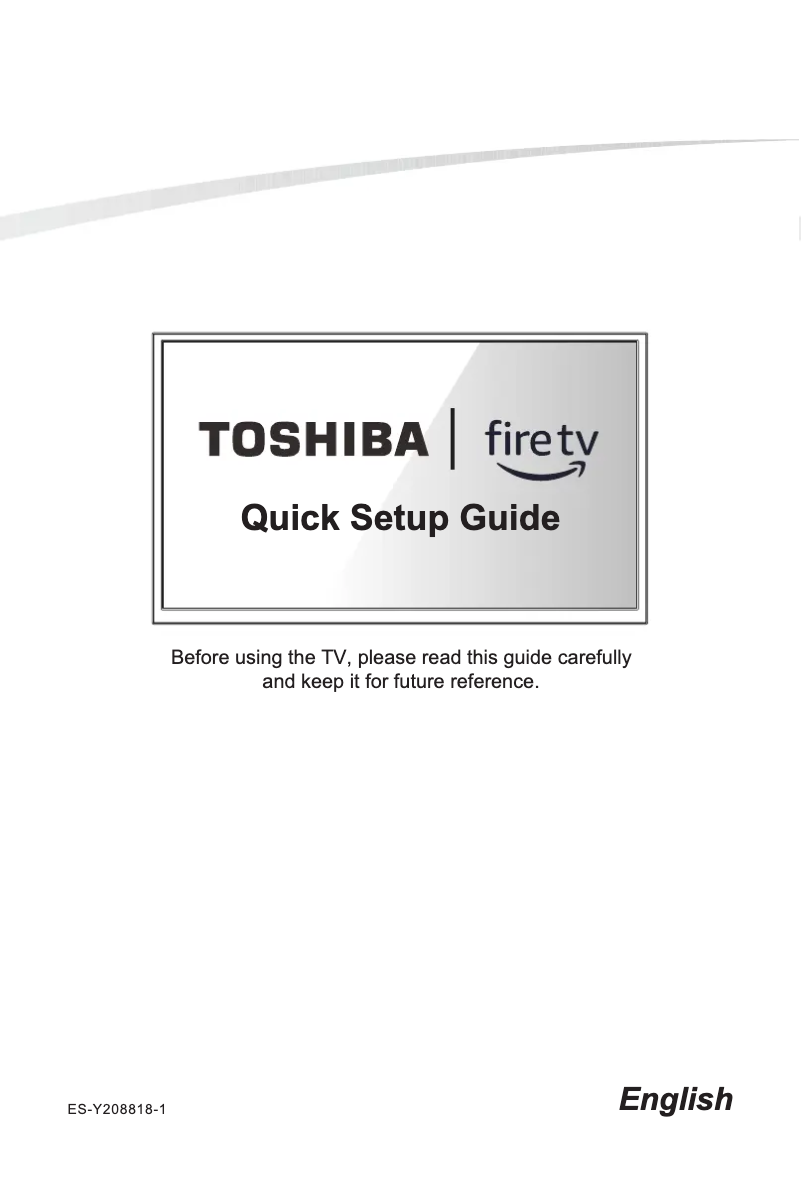 Página 1 del manual Guía de inicio rápido Toshiba 43C350LU