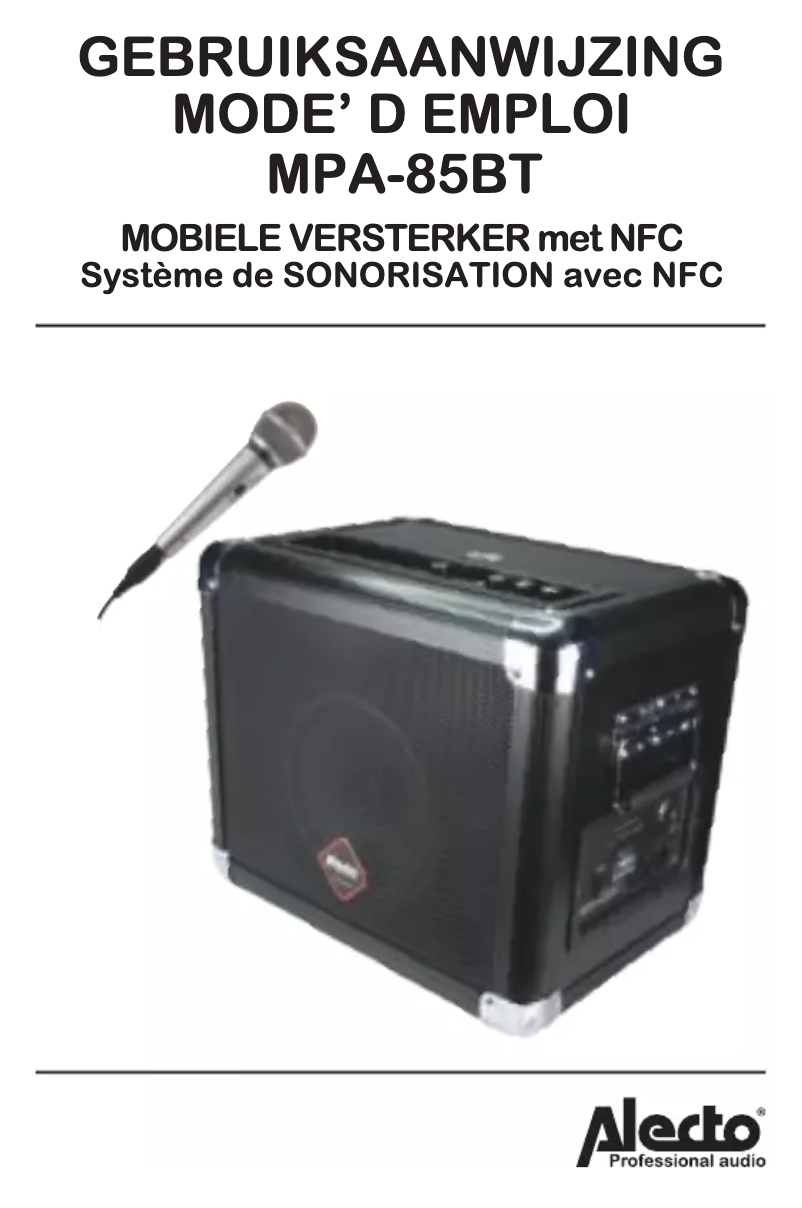 Imagen de la primera página del manual del dispositivo MPA-85BT