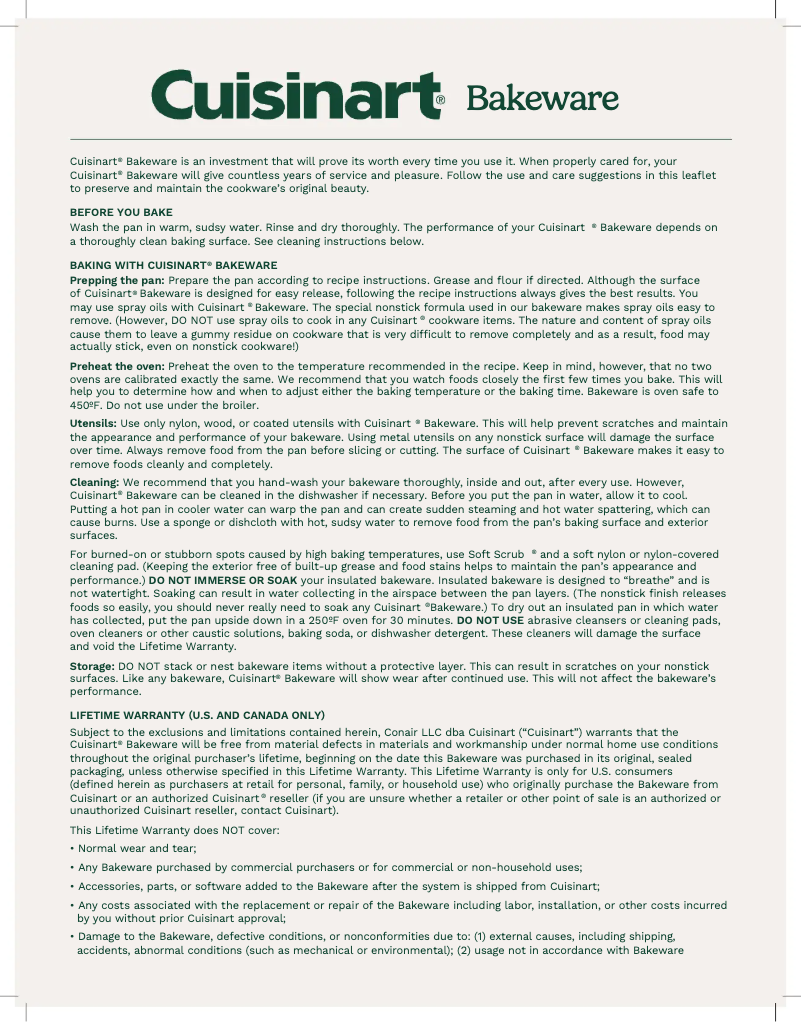 Página 1 del manual Manual de usuario Cuisinart AMB-6