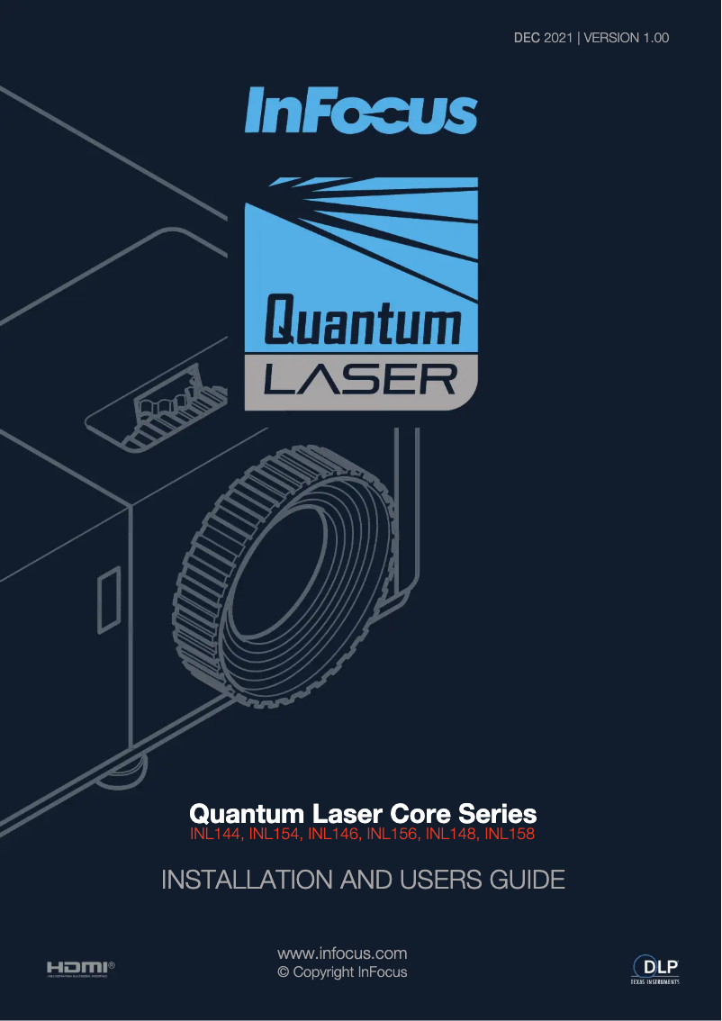 Página 1 del manual Manual de usuario InFocus Quantum Laser INL148