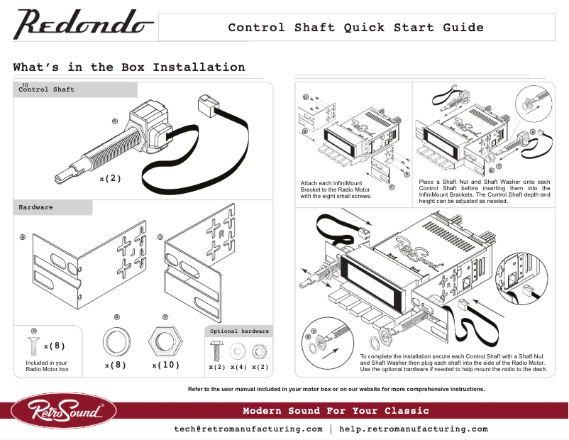 Imagen de la primera página del manual del dispositivo Redondo RS
