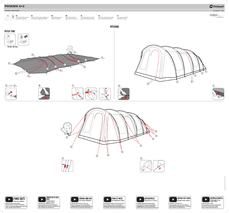 Página 1 del manual Manual de usuario Outwell Phoenix 6+2