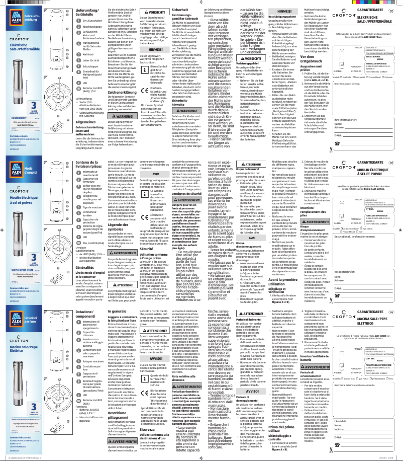 Imagen de la primera página del manual del dispositivo GT-SPM-09