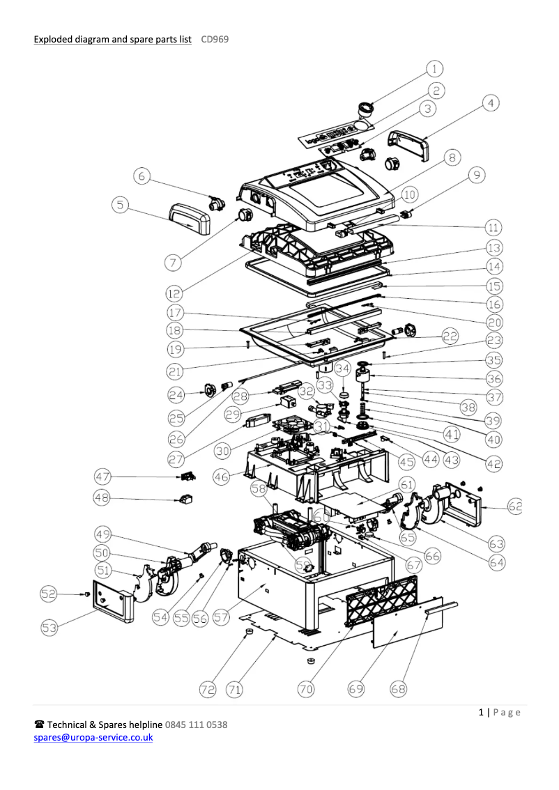 Página 1 del manual Diagrama de cableado Buffalo CD969